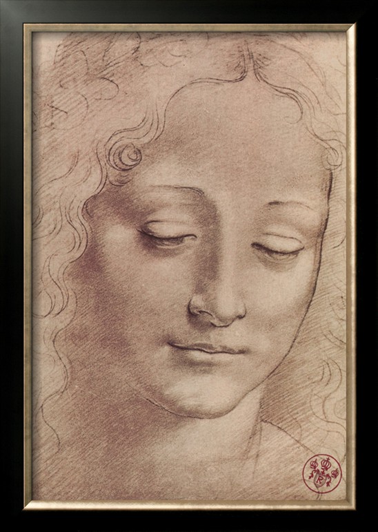 TESTA DI GIOVINETTA - Leonardo Da Vinci Painting